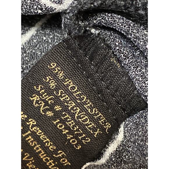 Mine Black Windowpane High Rise Drawstring Wide Leg Trousers Dress Pants Size S - Picture 5 of 5